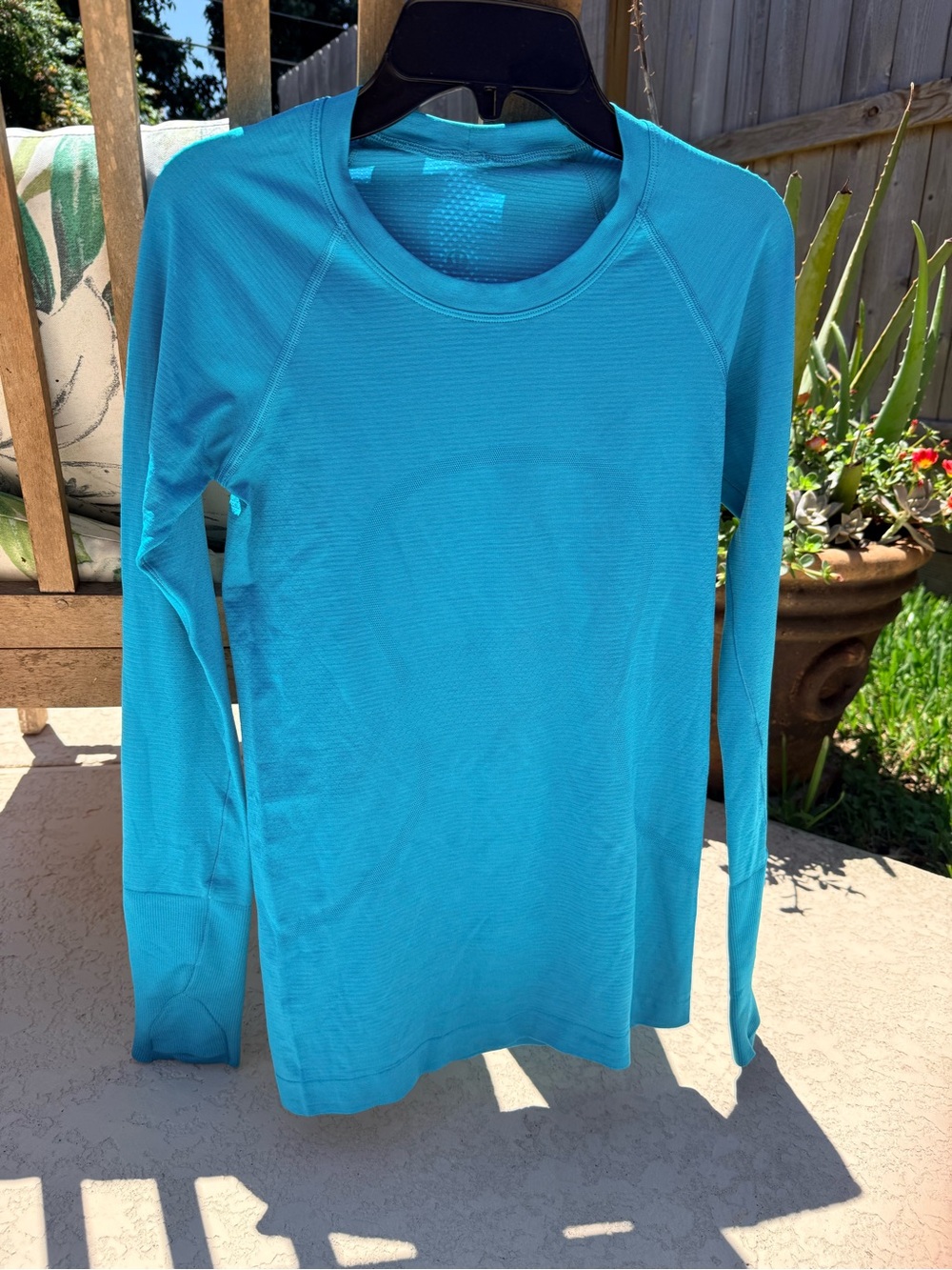 Lululemon Turquoise Long Sleeve Active Top